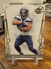 2023 Leaf Trinity Football Mega Box Zach Charbonnet RC Card 🔥📈