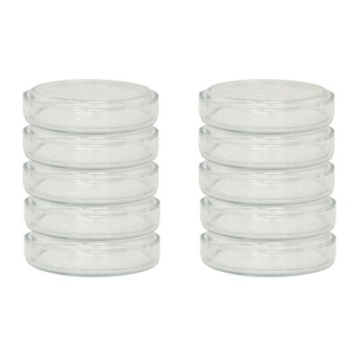 100mm Glass Petri Dish with Cover, Karter Scientific 218R2 (Pack of 10)