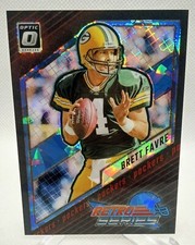 2023 Donruss Optic Retro Series Blue Ice Prizm Brett Favre /15 Green Bay Packers
