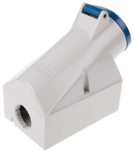 Mennekes Blue Wall Mount 2P+E Right Angle Industrial Power Socket - 1421 - 第 1/2 張圖片