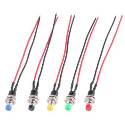 Miniatur PBS-110 Taster EIN/AUS mit 10cm-Kabel - verschiedene Farben 