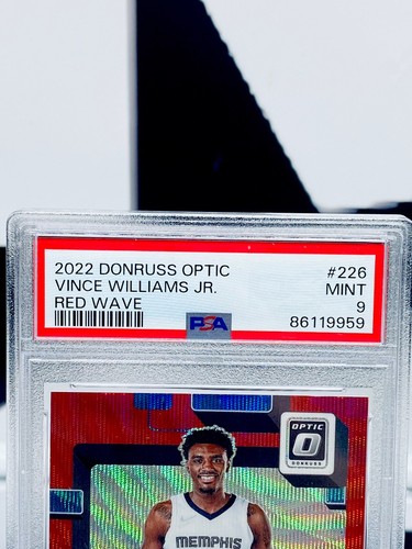 Vince Williams Jr 2022-23 Panini Donruss Optic Rated Rookie Red Wave PSA 9 - Picture 2 of 3