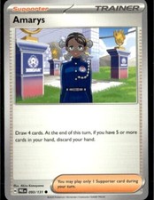 2025 Scarlet & Violet Prismatic Evolutions Amarys 93/131