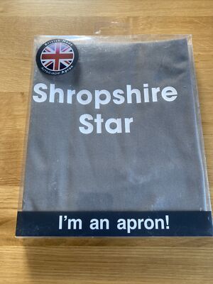 Artscape Schürze ''Shropshire Star'' grau Erwachsene Made in UK NEU