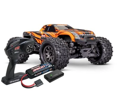 Traxxas Mini Maxx BL-2S naranja sin escobillas TRX107154-1-ORNG