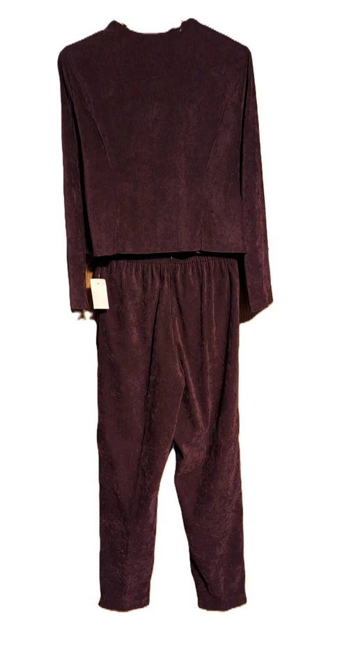 Новый с Ярлыками темно-бордовая замша как брюки костюм-Sz 8 миниатюрный моющийся R и K оригиналы PET спасения - Изображение 4 из 4