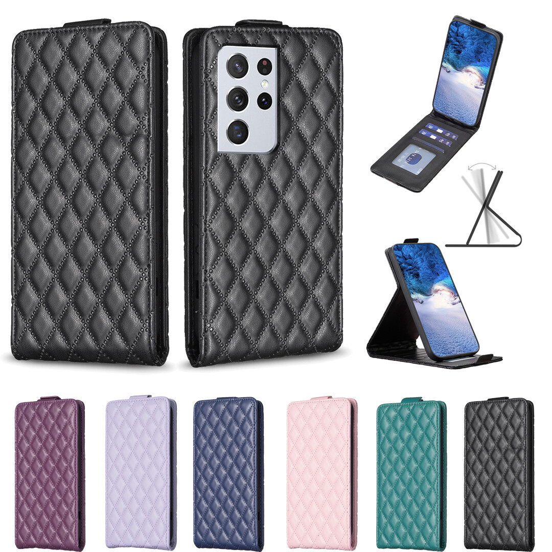 Luxury Leather Flip Card Holder Case for Samsung Galaxy S21 Ultra-image