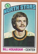 1976-77 TOPPS HOCKEY BILL HOGABOAM #73 NORTH STARS NM *A13830