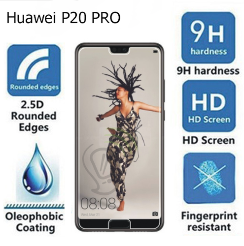 Protector de pantalla de cristal Huawei P20 Pro Premium HD, 9H, 0,26 mm, 2.5D