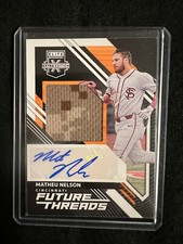 2021 E.E.E. Future Threads Auto/Jersey Matheu Nelson #FTS-MN Cincinniti Reds