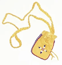 Deerskin Leather Possibles Bag - Hand Beaded