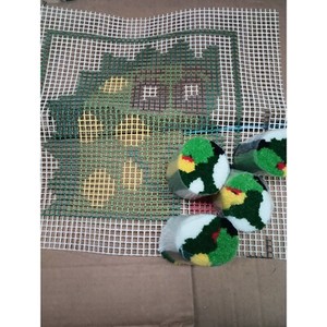 Green Dragon Latch Hook Kit Lot of 12 Latchkits Betty Wilkinson Vintage 209