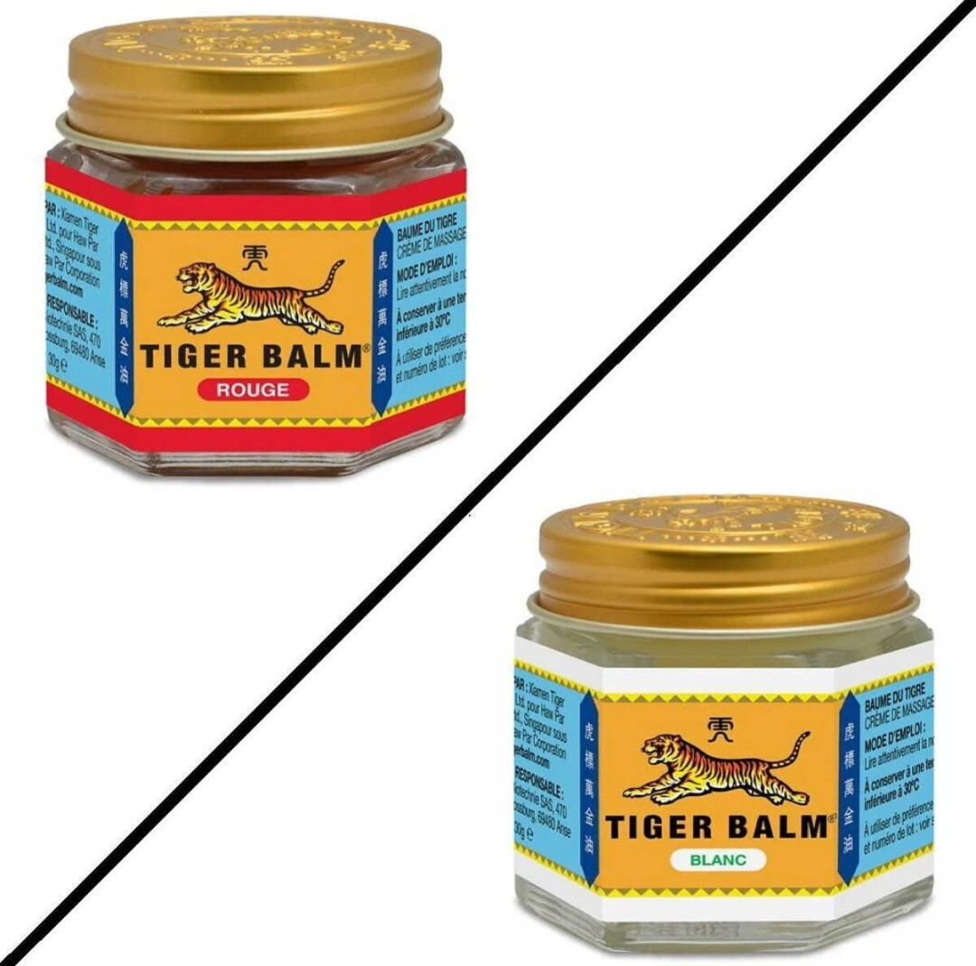 Tiger Balm 19gr - BAUME DU TIGRE Rouge / Blanc - Baume à effet chauffant - Zdjęcie 3 z 5