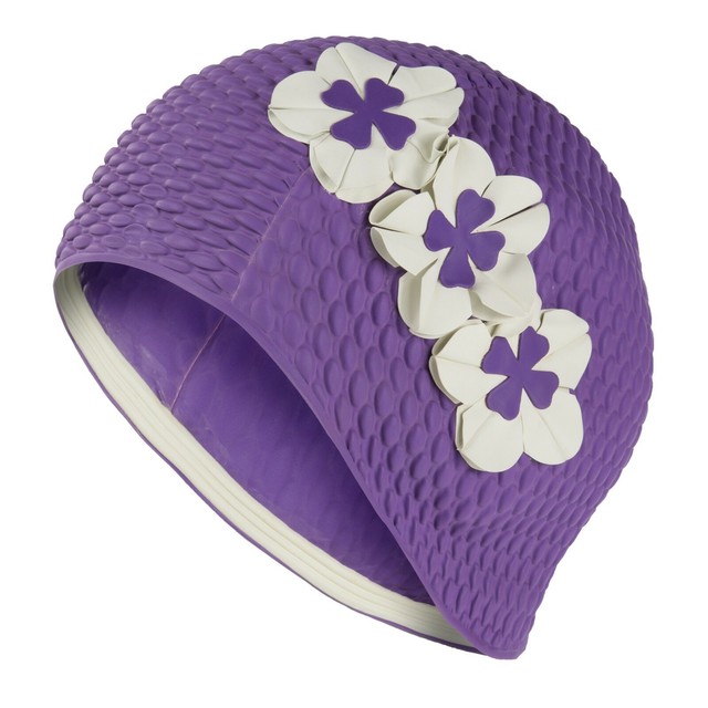 Ladies Purple Swim Hat Swimming Hat 