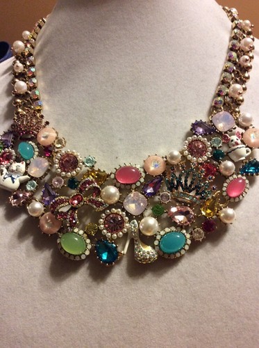 $195 VTG Betsey Johnson Princess Charming Statement Necklace. BP-1 - 第 3/7 張圖片
