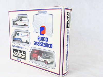 Coffret Solido 7024 - Renault 4 Europ Assistance, échelle 1:43, Catalogue 1988, Jamais Joué