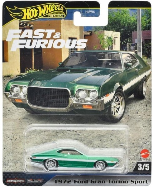 Hot Wheels Premium Fast & Furious 3/5 1972 Ford Gran Torino Sport HYP72-image