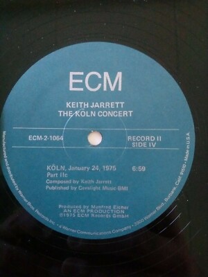 KEITH JARRETT - The Koln Concert ( ECM-2-1064 Vinyl 2 Lp records