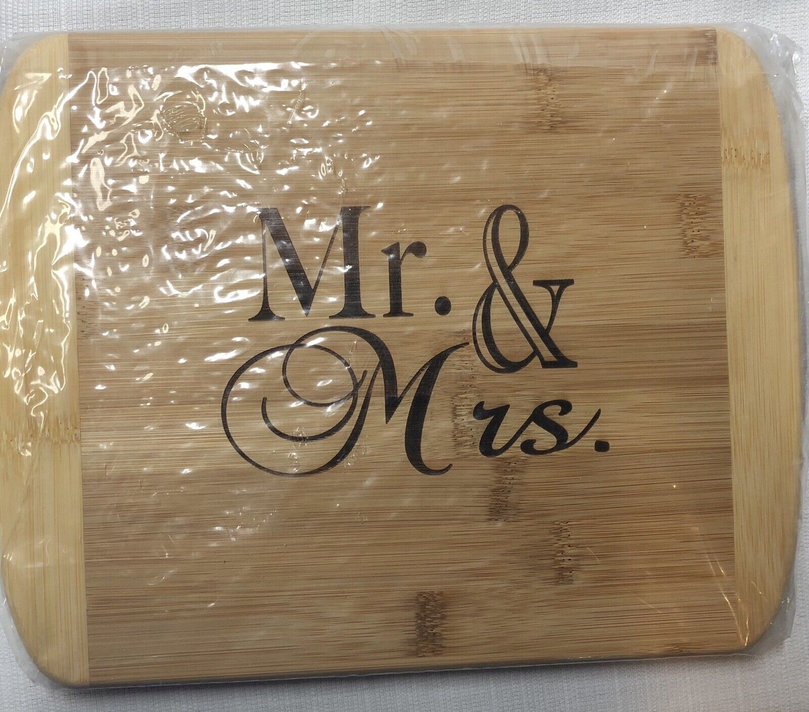 shop Mr and Mrs Engraved Bamboo Cutting Ranking TOP10 Brand New 11x8.75 Inch Board