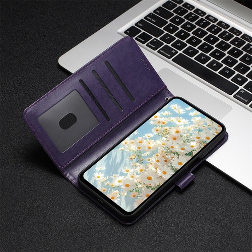 For iPhone 16E 16 15 14 13 12 11 8 Daisy PU Leather Flip Wallet Case Phone Cover - Picture 12 of 22