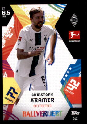Match Attax EXTRA Bundesliga 2022 2023 Nr. 552 - Christoph Kramer - Ballverliebt