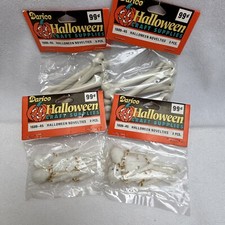 4 Vintage Darice Halloween Craft Supplies Skeletons And Bones