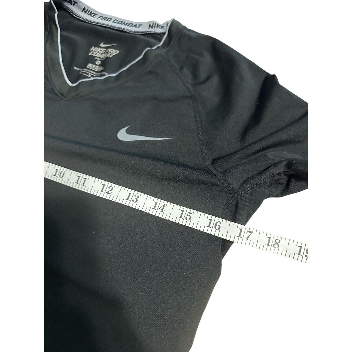 nike pro combat v neck