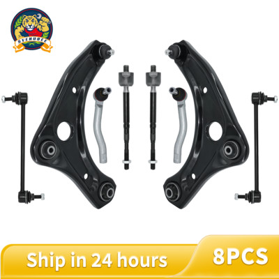 8Pcs Front Control Arm Ball Joint Kit Sway Bar Link For 2012 - 2019 Nissan Versa
