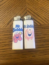 New 2 Custom Scripto Lighters Mr. Bubble Vintage Collection Very well made