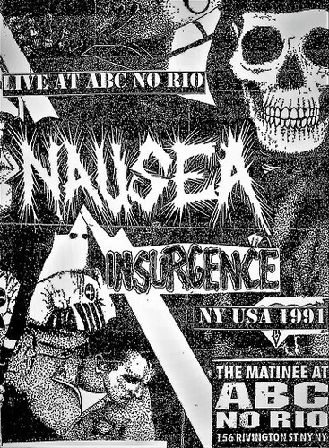 NAUSEA / INSURGENCE. DVDR VIDEO. FINAL CONFLICT, CRASS, AMEBIX, SACRILEGE
