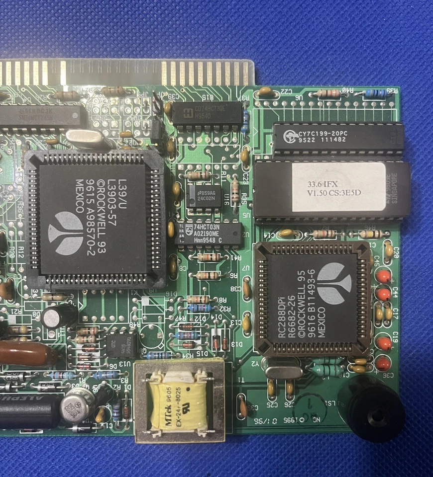 Vintage Internal Zoom/Rockwell ISA 33.6 Fax Modem - Working - Image 2 of 4