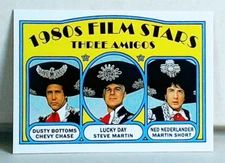 1980s Film Stars: Three Amigos | Custom-Designed Trading Card #4 of 6
