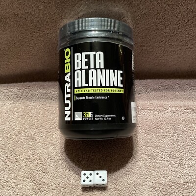Nutrabio Beta Alanine Powder 360 g. 12.7 oz.SEALED Supports Muscle