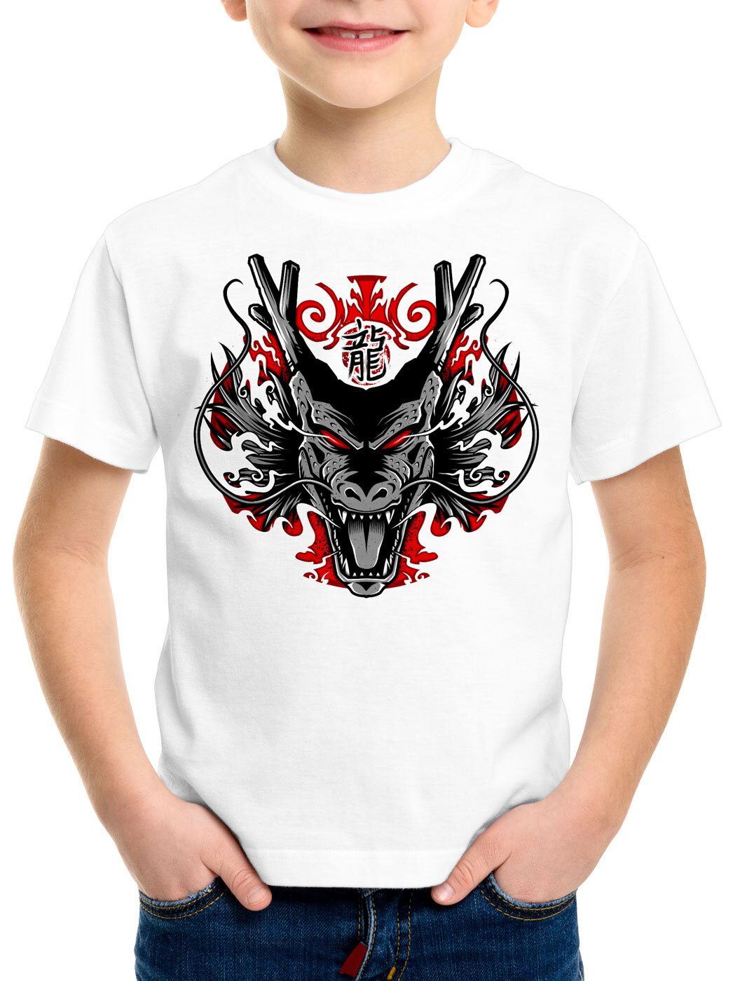 Shenlong Niños Camiseta Dragón Shenron Super Saiyajin Maestro Roshi Z GT