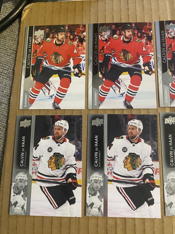 (14) Calvin De Haan Upper Deck Lot Chicago Blackhawks