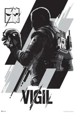 Rainbow Six Siege Merchandise Vigil Character Art Print Poster 12x18