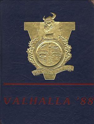 High School Yearbook Fort Walton Beach Florida FL High School Valhalla 1988