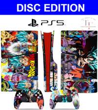 PS5 Themed Decal Sticker Skin for PS5 Slim DISC EDITION Wrap Vinyl  Controller
