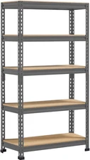 5-Tier Utility Shelves, Metal Storage Shelves, Adjustable Shelving Units, Boltle