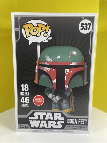 Funko Boba Fett 537 Mega Sized Pop 18“ Star Wars Game Stop Exclusive New!