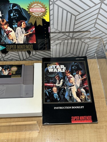 Super Star Wars Super Nintendo SNES COMPLETE IN BOX CIB NICE VINTAGE - Picture 5 of 5