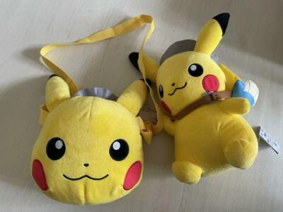 Pokemon Pikachu Face shoulder Bag and Plush Doll 2-piece set Pocket Monster