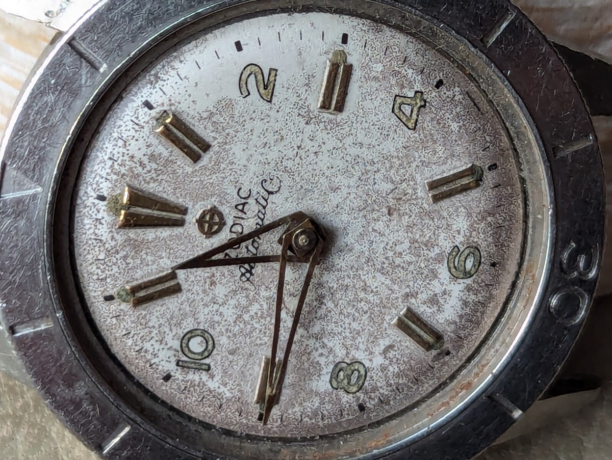 Vintage 1950's Zodiac '691' Sea Wolf Prototype Diver w/AS 1361N