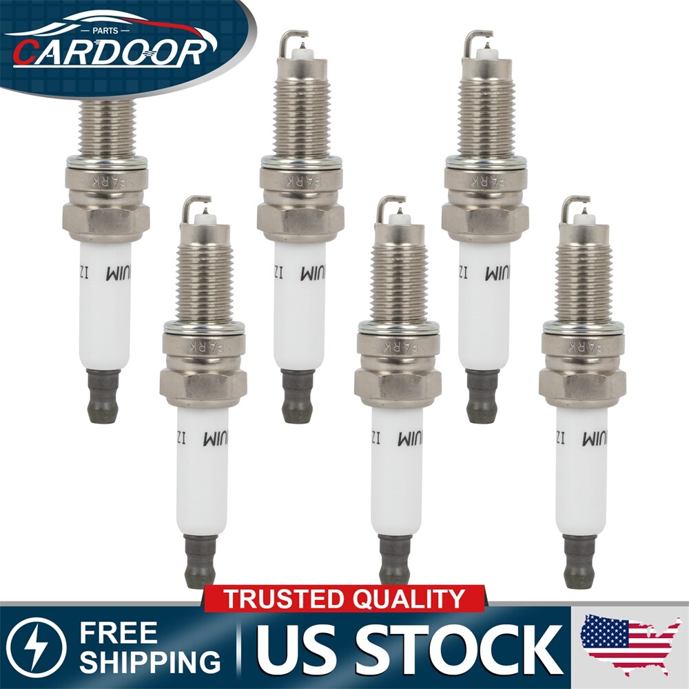 6pcs Iridium  Platinum Spark Plugs For 2004-200608-09 Audi TT Quattro 3.2L V6