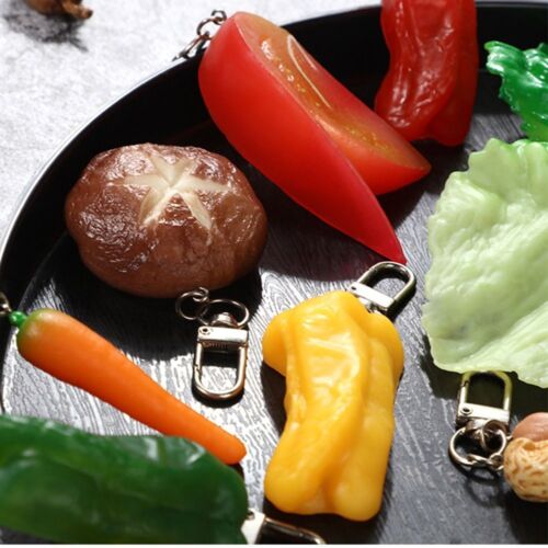 Car Keychains Vegetable Pendant Bag Pendant PVC Keychain  Men - Picture 1 of 26