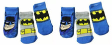 Lot 2 DC Comics Batman Dark Knight 6 Pairs Socks Superhero Avenger Toddler 2T-4T