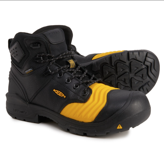keen black work boots