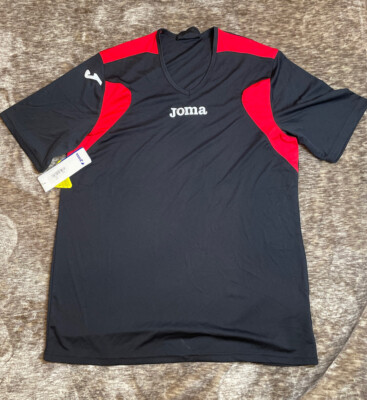 Joma Soccer Jersey Black W Red NWT Adult Medium Soccer Football Sports New