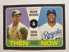 2020 Topps Heritage Then and Now Reggie Jackson Jorge Soler #TN-6