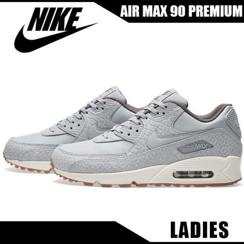 Nike Air Max 90 Premium Wolf Grey Sail Gum Brown 443817-011